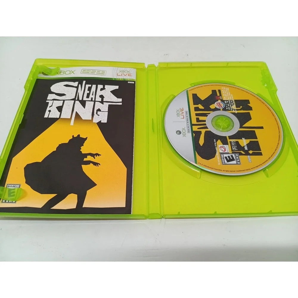 Xbox 360 Sneak King Game Used Complete With Manual